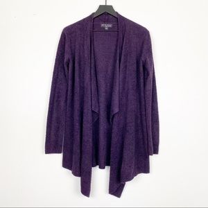 Barefoot Dreams Purple Bamboo Chic Open Front Cardigan Size S/M